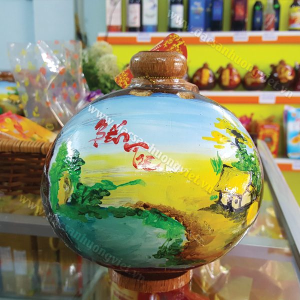 Rượu dừa tranh vẽ 3