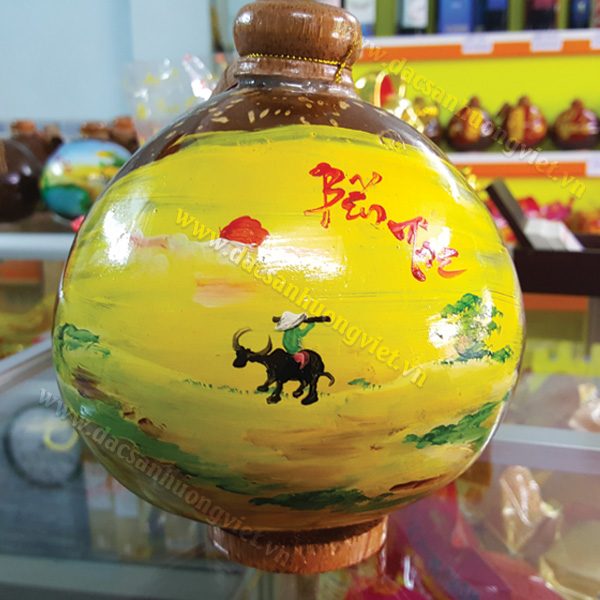Rượu dừa tranh vẽ 4